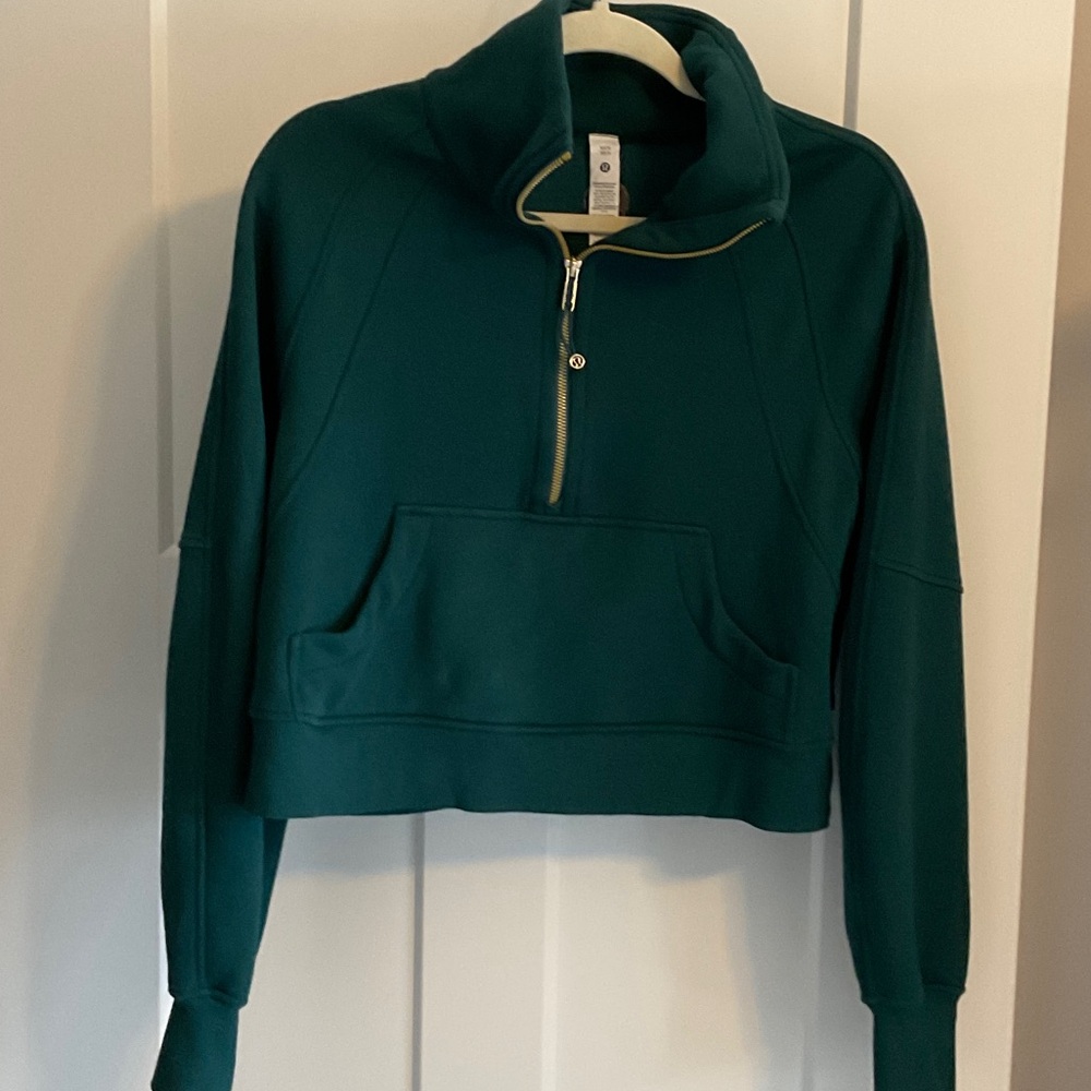 lululemon athletica Teal Quarter-Zip Sweatshirt